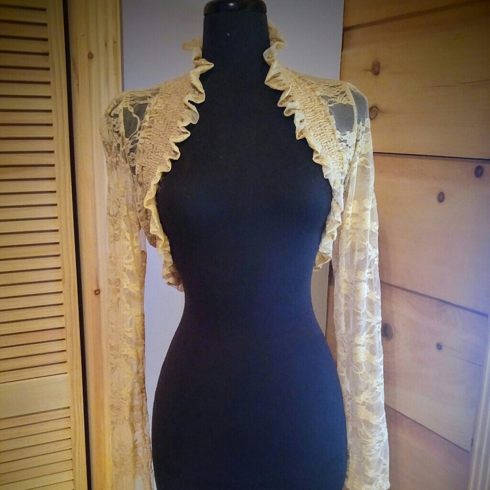 Cardigan lace long sleeve