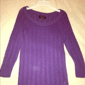 American eagle purple sweater.