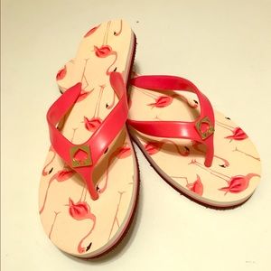 Kate Spade Flamingo Flip Flops