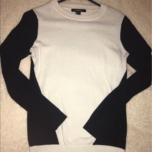 Black and white sweater
