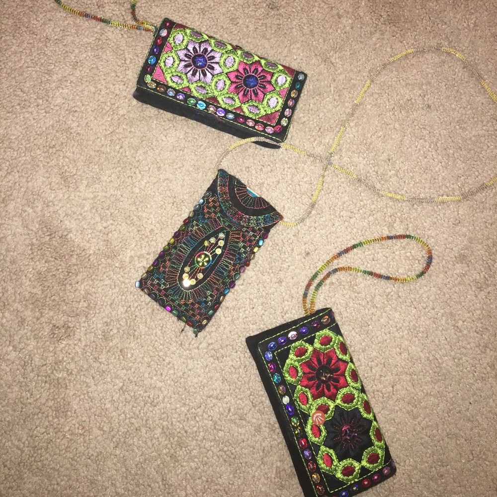 Bundle of beautiful handcrafted 🌸🌺🌼 pouches