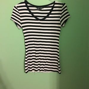 Black and white striped shirt