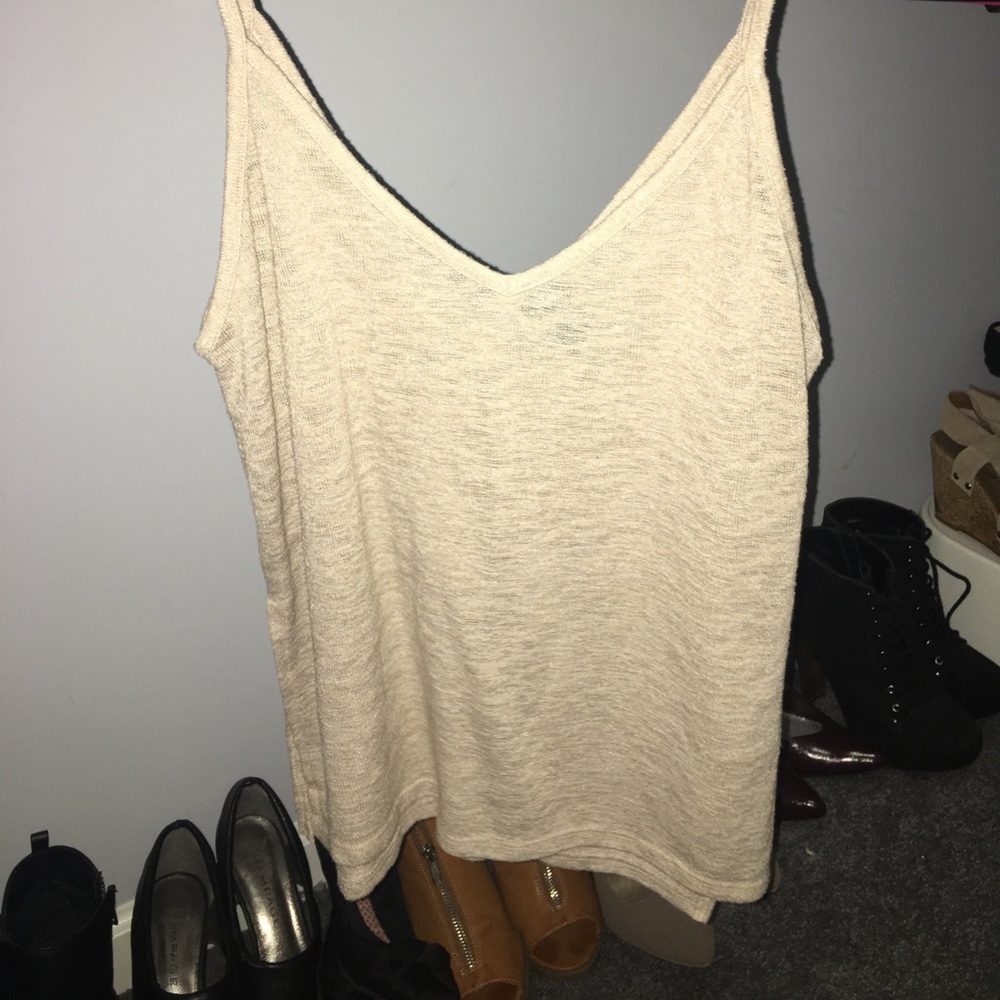 cream tank