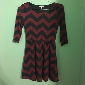 Black and maroon Charlotte Russe Night out Dress