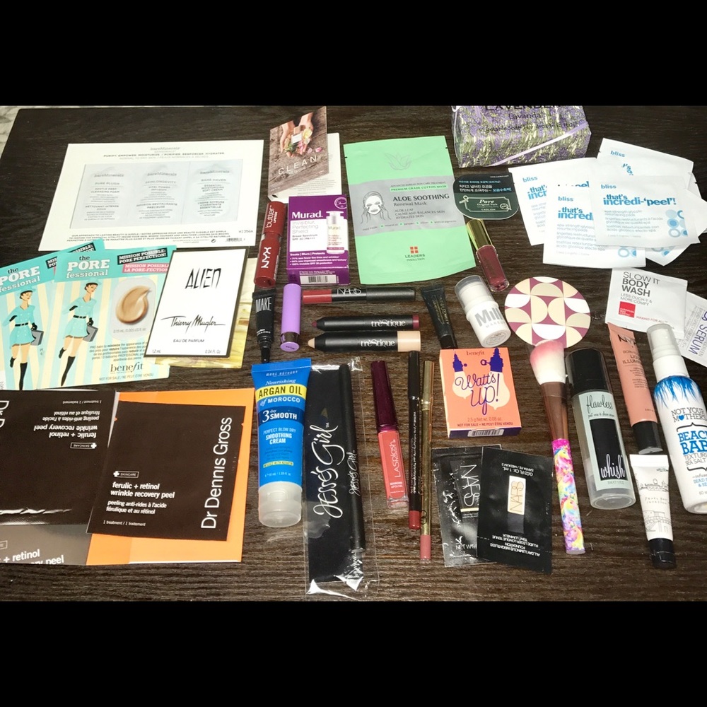 HUGE High End Sample Lot Sephora Benefit Milk Nars - Picture 1 of 5