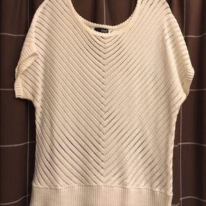 A.N.A. White sweater blouse XL