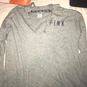 Grey V-neck Seattle Mariners Sweater (PINK)