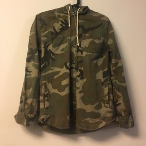 Camouflage Army hooded jacket