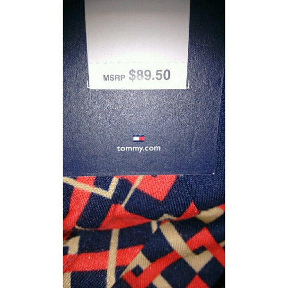 New Tommy Hilfiger Geometric Wrap Dress Sleeveless - Picture 4 of 5