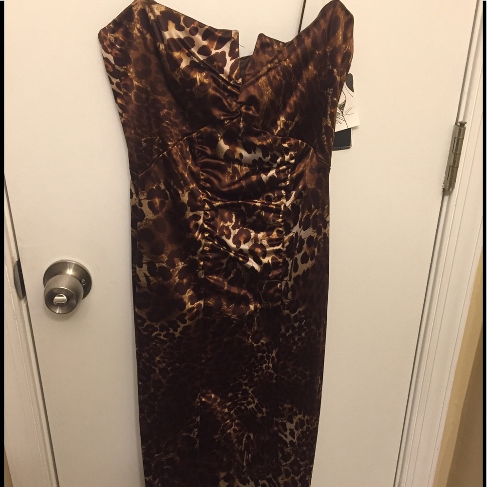 Nicole Miller leopard print dress
