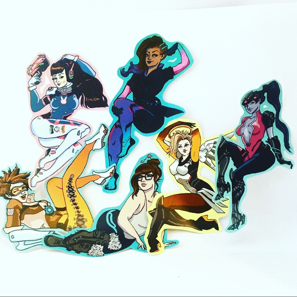 Overwatch Pinup Stickers