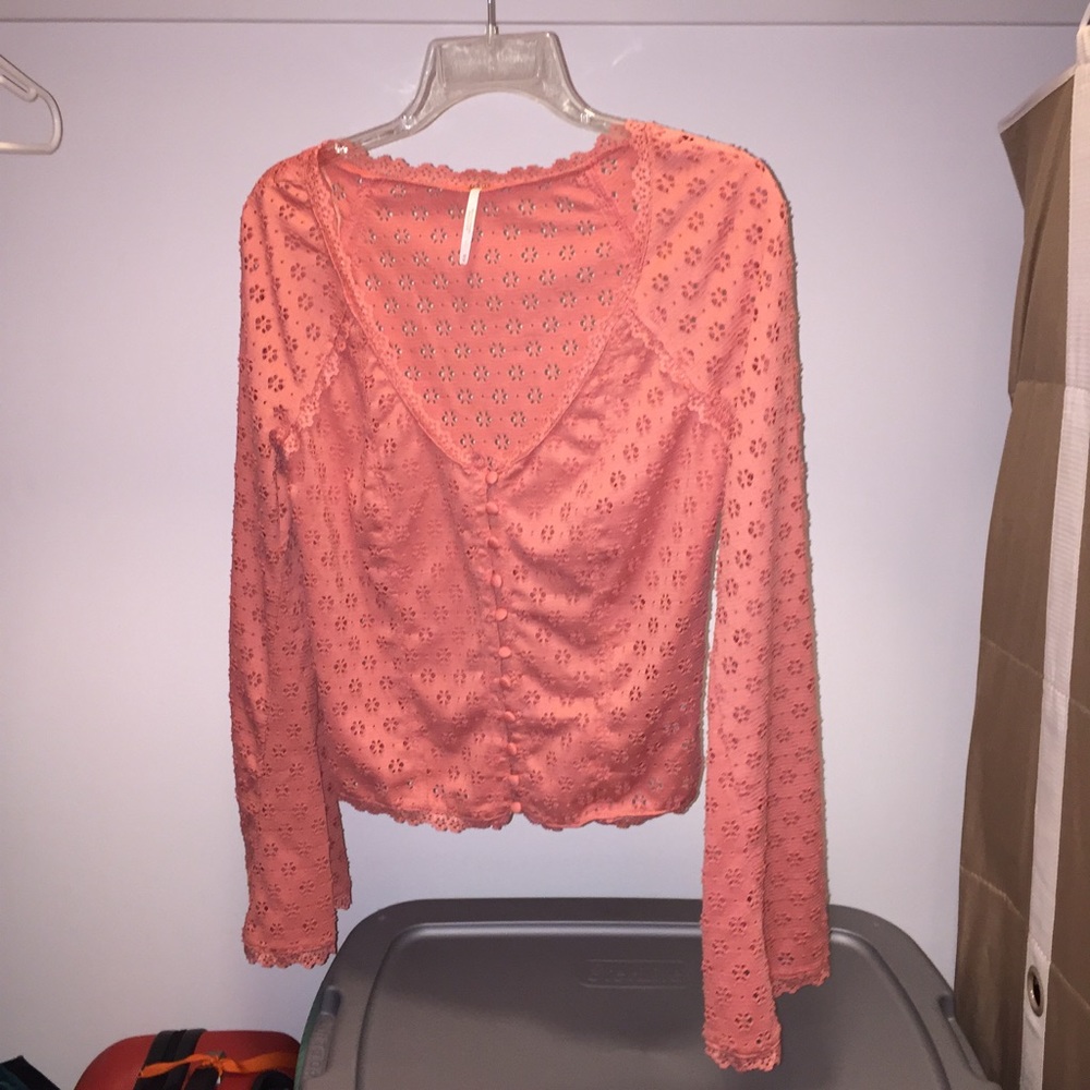 Beautiful free people bell sleeve top