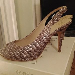 Joan and David peeptoe slingbacks 6.5