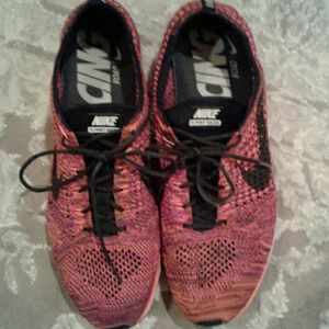 Nike Flyknit Racer Men's Shoes Black/Black-Hypr Or