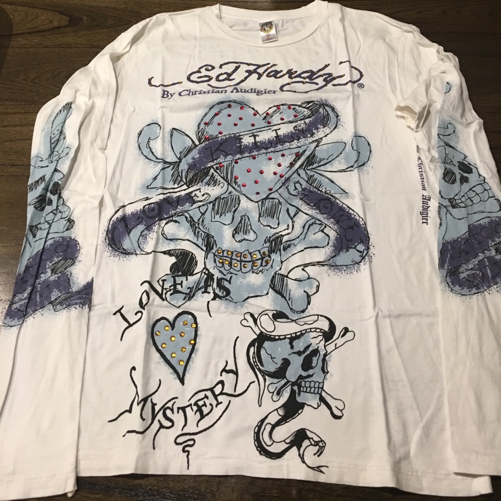 Ed Hardy LOVE KILLS SLOWLY Long Sleeve Tee