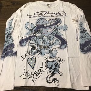 Ed Hardy LOVE KILLS SLOWLY Long Sleeve Tee