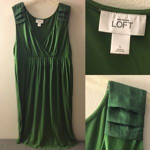 Ann Taylor Loft Green Knit Dress
