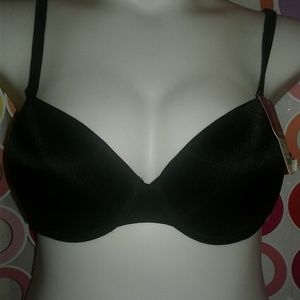 NWT Fashion Bug Black UW T-Shirt Bra 38B