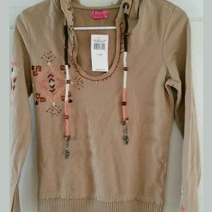 BCBG  girls  Tan Xs sweater  new