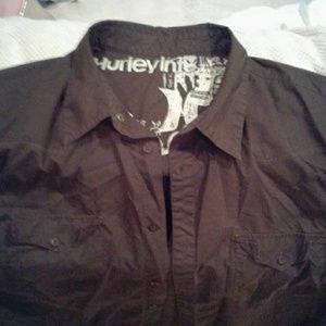 Hurley XL button down shirt sleeve