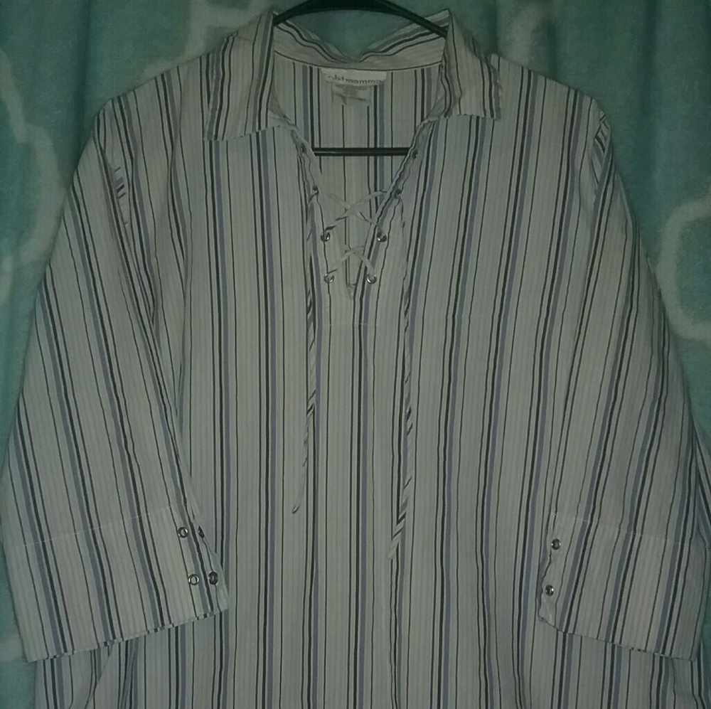 Large vintage maternity blouse