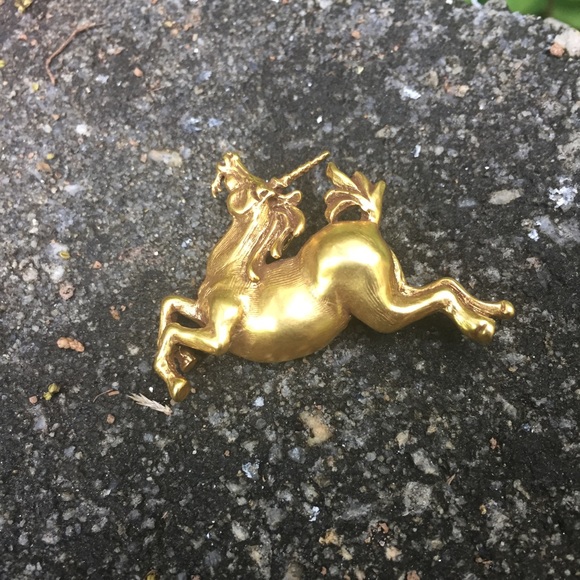 Vintage Jewelry - ❌SOLD❌ VTG MMA Gold Plated Unicorn Pin/Brooch