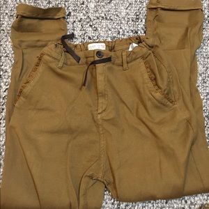 Zara elastic pull-up pants