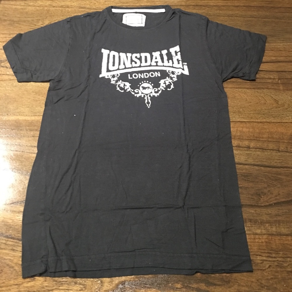 Lonsdale London Black Basic Tee