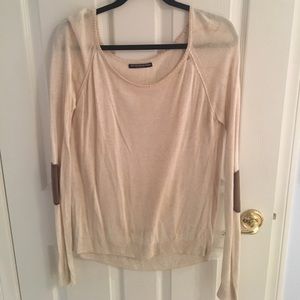 Cream Sweater with Elbow Pads