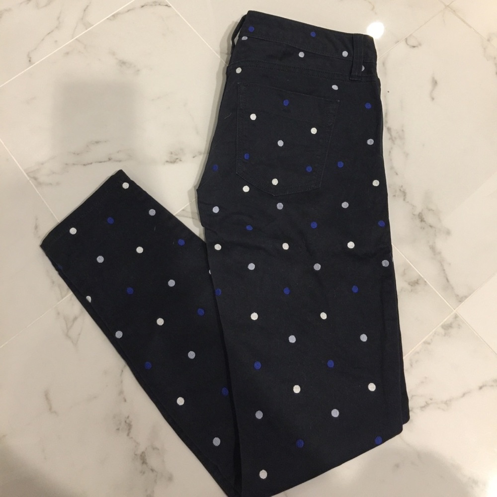 Banana Republic polka dot skinny pants