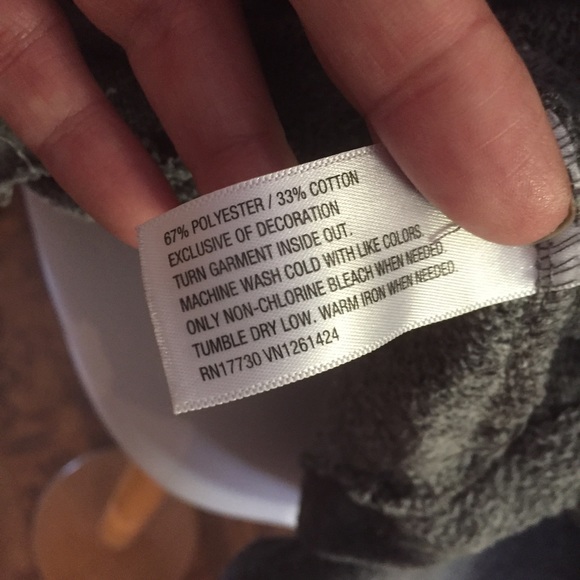 Xhilaration gray Beaded Shoulder Detail top - Picture 6 of 7