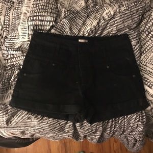 Great black jean shorts