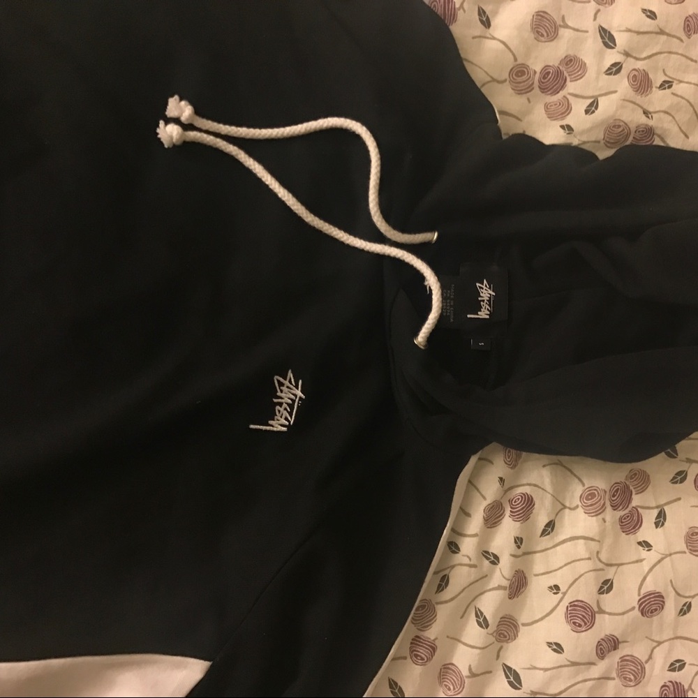 Black Stussy Hoodie/Sweatshirt