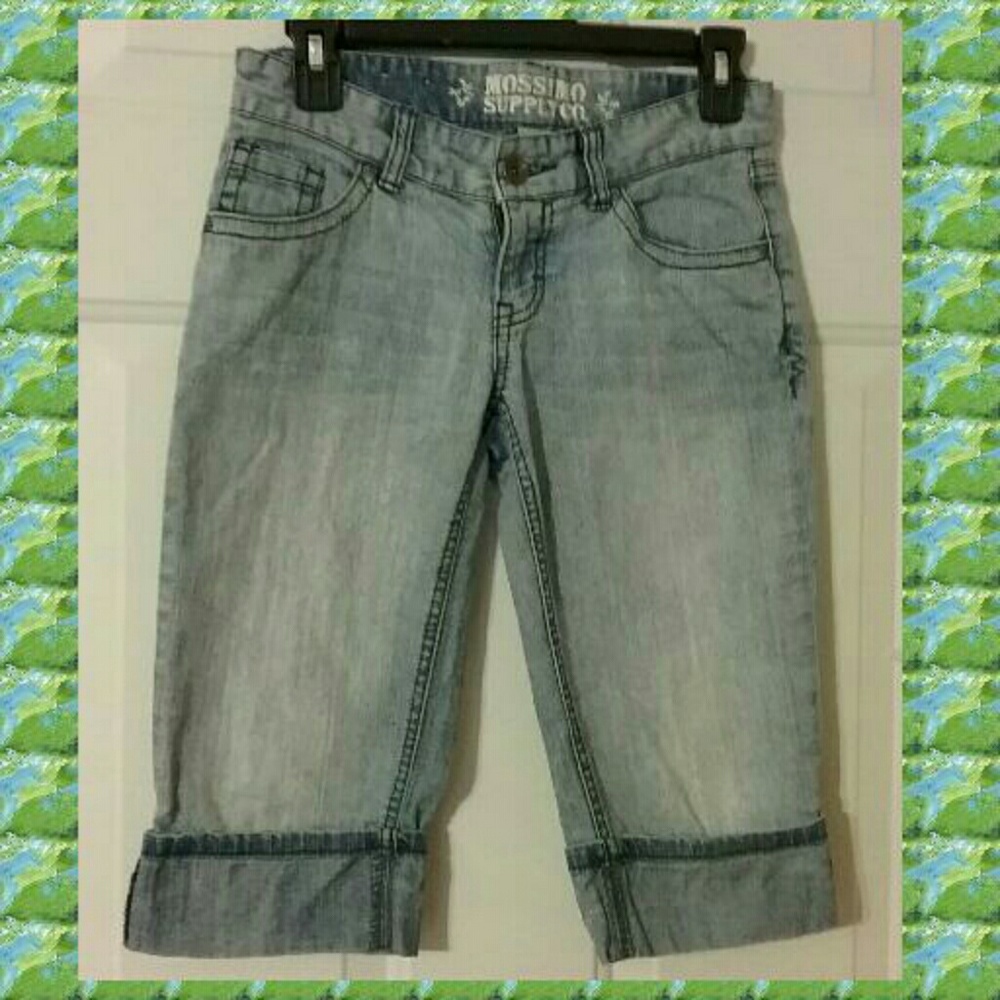 CUFFED  JEANS  SHORTS