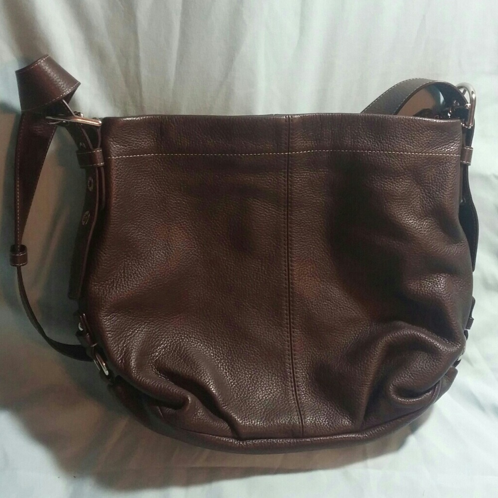 **LAST WEEK**  Leather Coach Soho satchel