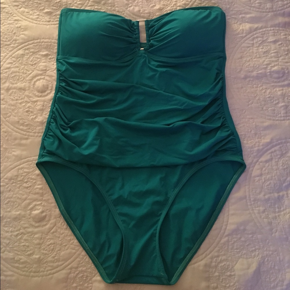 Teal One-Piece Swimsuit- strapless/halter