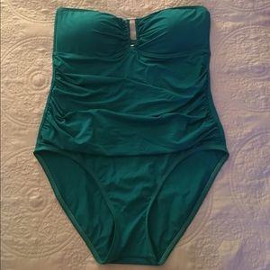 Teal One-Piece Swimsuit- strapless/halter