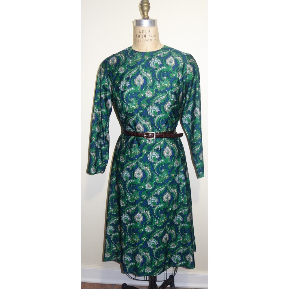 1970s POSH by Jay Anderson for Saks Paisley dress - Picture 1 of 5