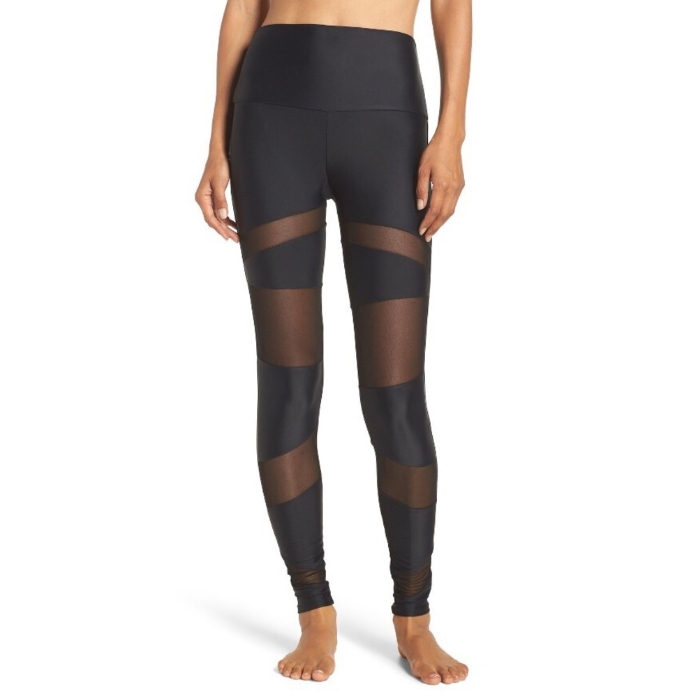Onzie mesh inset high waist legging pants NWOT - Picture 1 of 8