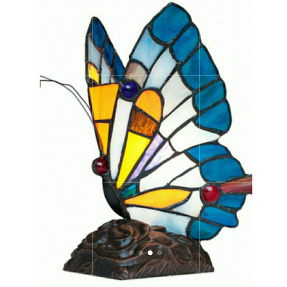 Tiffany style butterfly lamp
