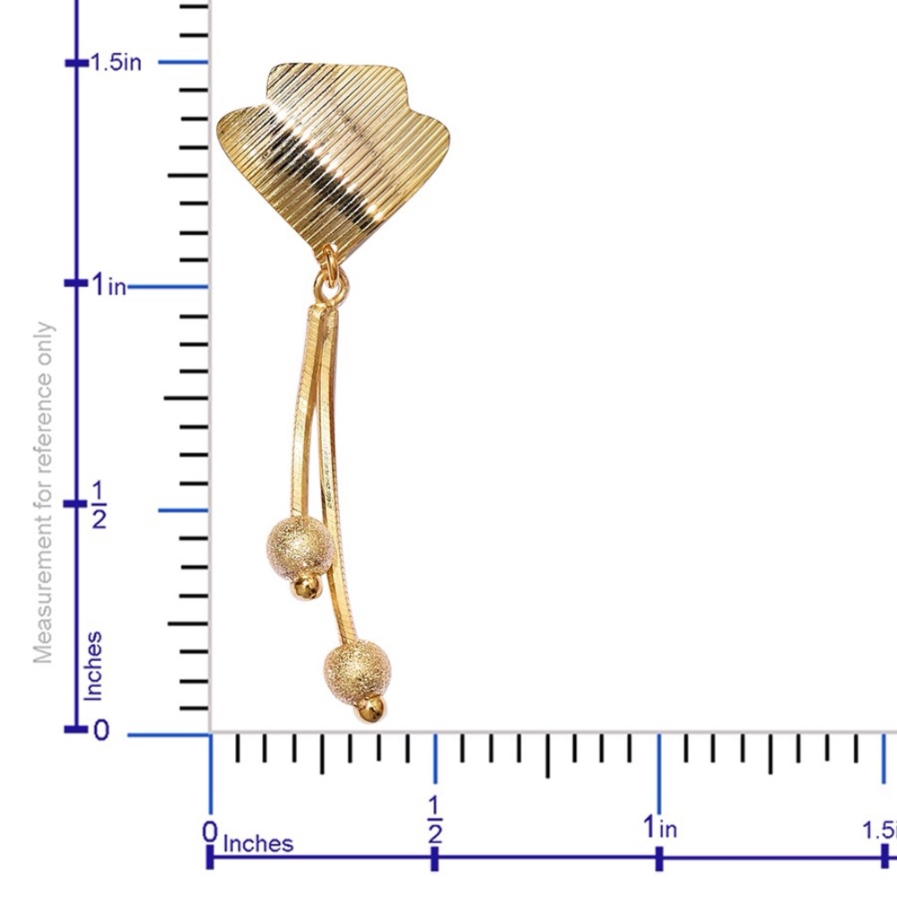 Milaan 14K YG over Sterling Silver Dangle Earrings