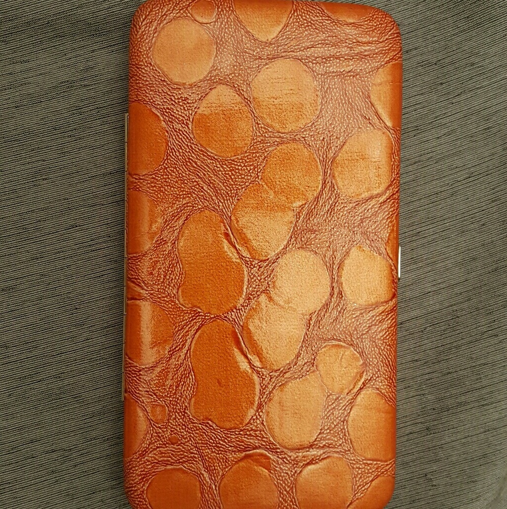 Orange wallet NWOT