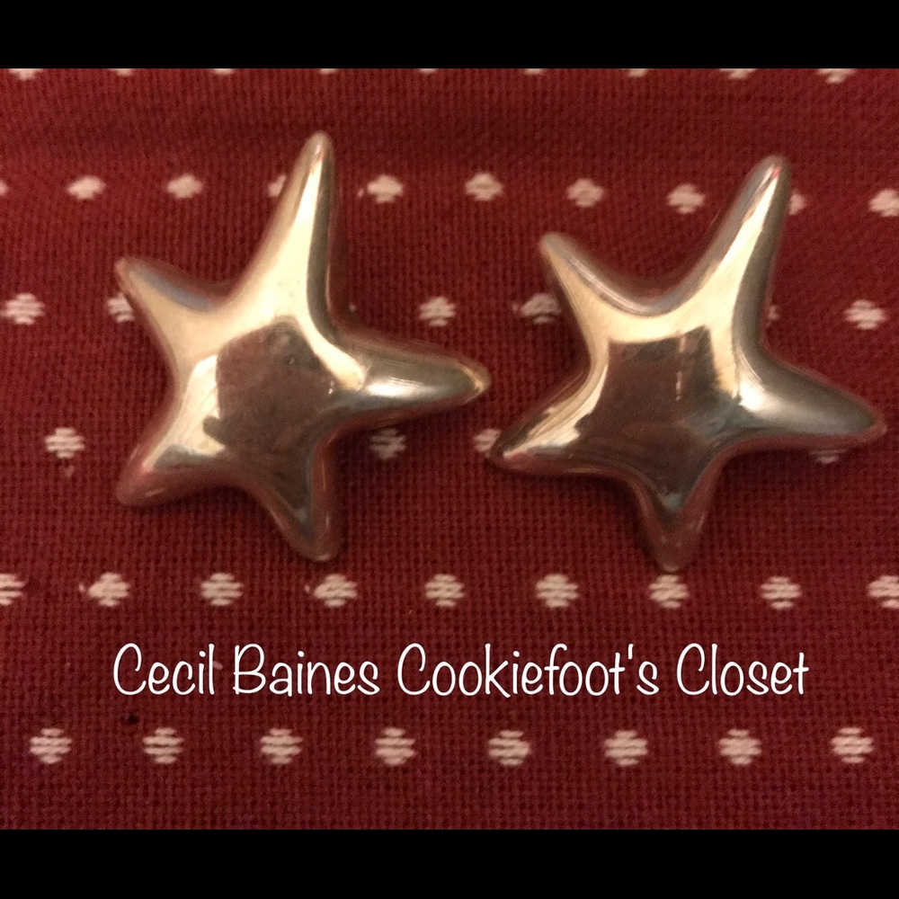 STERLING SILVER  🏝 STAR FISH Earrings 🐟