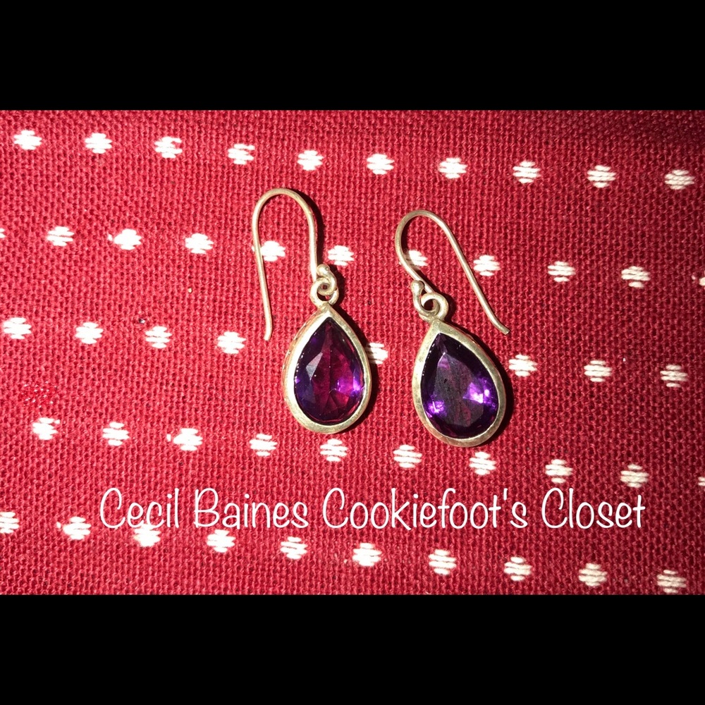 COLDWATER CREEK Amethyst Earrings