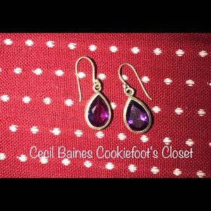 COLDWATER CREEK Amethyst Earrings