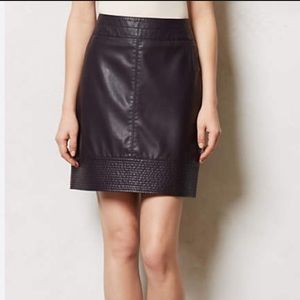 ANTHRO Vegan Leather Skirt