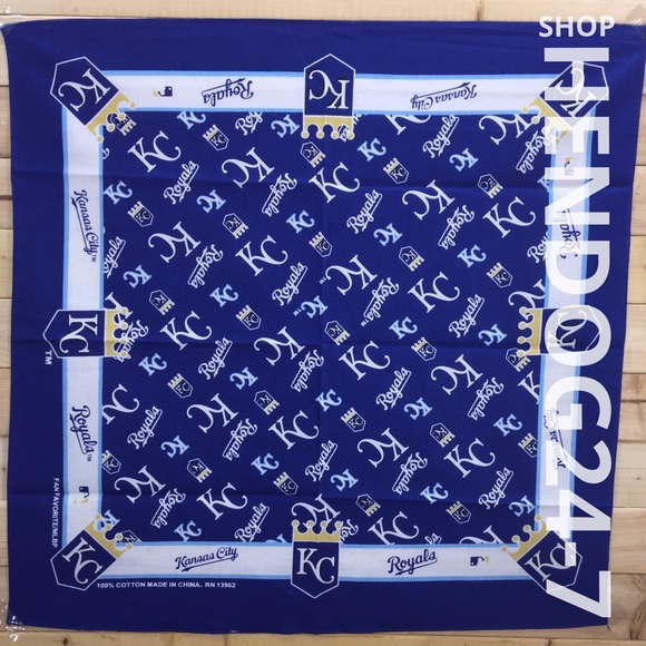 MLB KANSAS CITY ROYALS BANDANA HEAD BAND SCARF NWT - Picture 2 of 4
