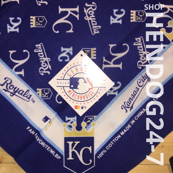 MLB KANSAS CITY ROYALS BANDANA HEAD BAND SCARF NWT - Picture 4 of 4