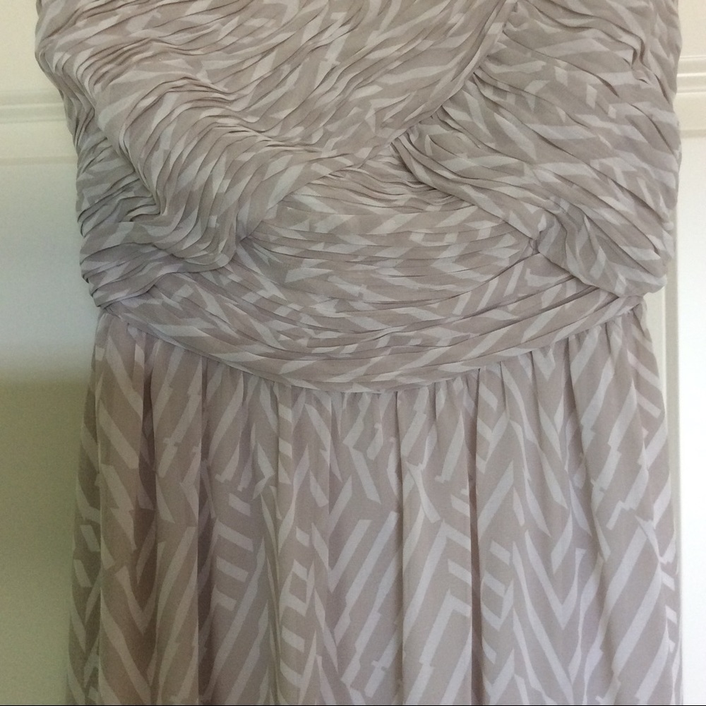Worn only once EUC AX Strapless Chiffon Maxi dress - Picture 4 of 5