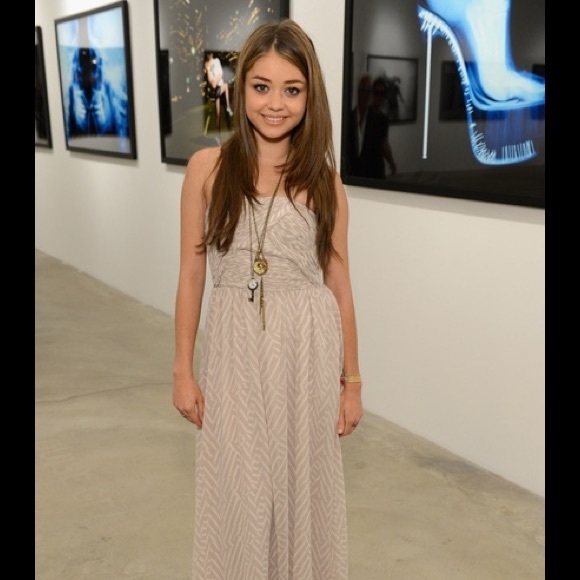 Worn only once EUC AX Strapless Chiffon Maxi dress - Picture 2 of 5